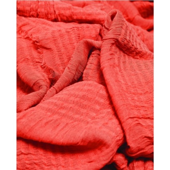 NWT Zara Basic Collection Red Scarf/Wrap - Picture 2 of 2